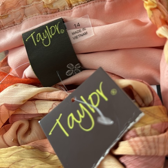 🆕TAYLOR one shoulder midi floral dress size 14 - Picture 8 of 8